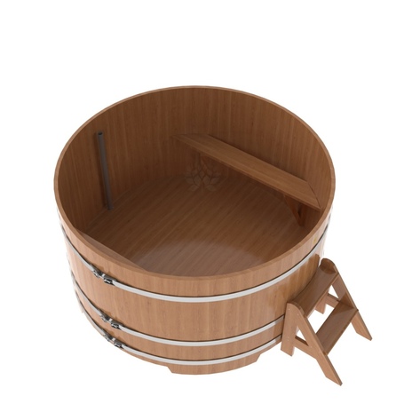 BentWood круглая из дуба (D=1,80 м.), h=1 м. Натуральная Премиум купель фото  фото - 2