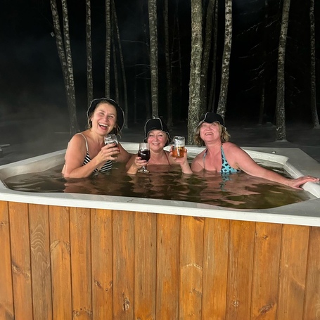 Купель Фурако Polar Spa ELITE QUATTRO 200 квадратная с интегрированной печью для 6-8 человек (термососна светлая) фото  фото - 13