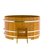Купель BentWood круглая из лиственницы (D=1,80 м.), h=1 м. Натуральная Рустик для бани фото - 4 BentWood круглая из лиственницы (D=1,80 м.), h=1 м. Натуральная Рустик купель фото фото - 4