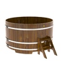 Купель BentWood круглая из лиственницы (D=1,80 м.), h=1 м. Мореная Рустик в наличии на сайте фото - 1 BentWood круглая из лиственницы (D=1,80 м.), h=1 м. Мореная Рустик купель фото фото - 1