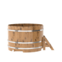 Купель BentWood круглая из дуба (D=1,50 м.), h=1,1 м. Натуральная Премиум для бани фото - 3 BentWood круглая из дуба (D=1,50 м.), h=1,1 м. Натуральная Премиум купель фото фото - 3