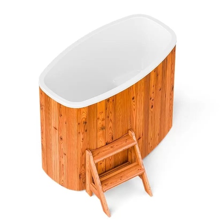 Купель Polar Spa STANDART 79 Double овальная для 1 человека (термососна светлая)  фото - 1