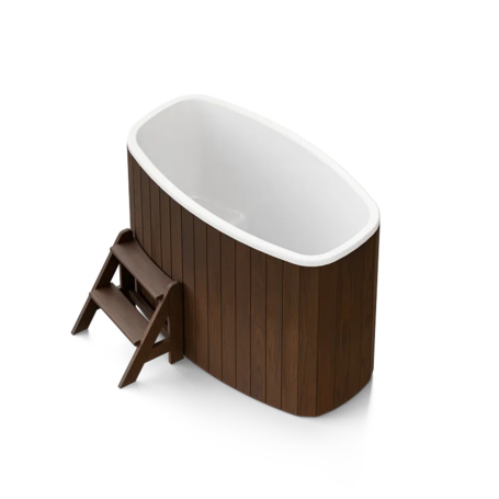 Купель Polar Spa STANDART 79 Double овальная для 1 человека (термососна темная)  фото - 4