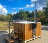 Купель Фурако Polar Spa ELITE QUATTRO 180 квадратная с интегрированной печью для 4 человек (термососна светлая) фото  фото - 13