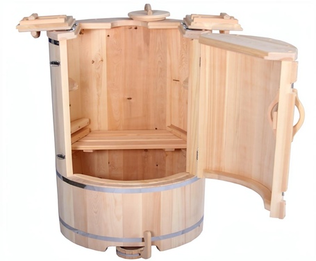 Фитобочка из кедра круглая, фото  фото - 1