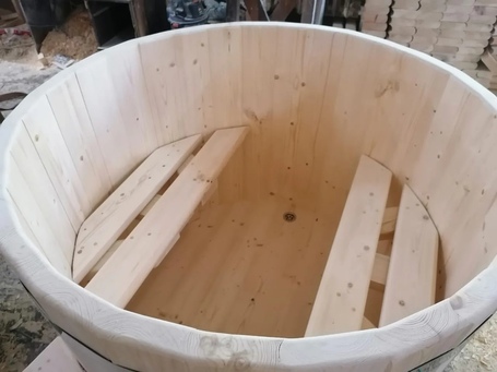 Купель из сосны круглая, 1500х1500 мм купель фото  фото - 5